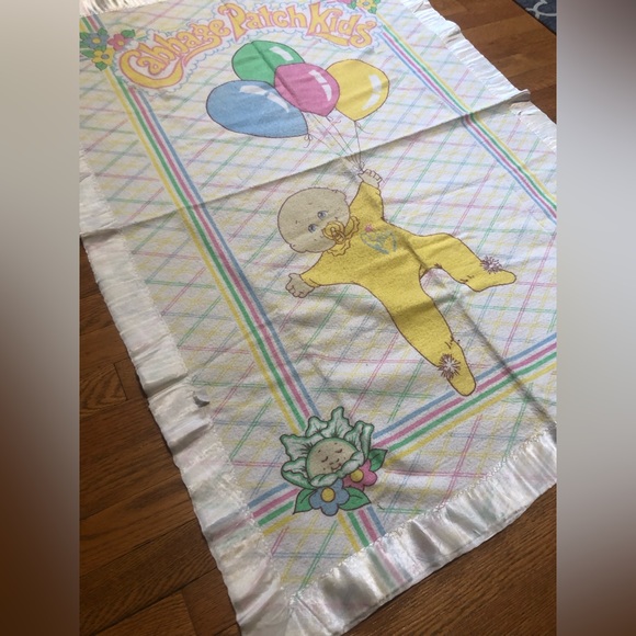 Vintage 1980’s Cabbage Patch Kids Baby Blanket - Picture 7 of 7